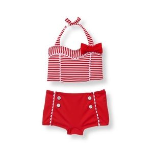 Janie and Jack Girls Swimsuit- Size 10